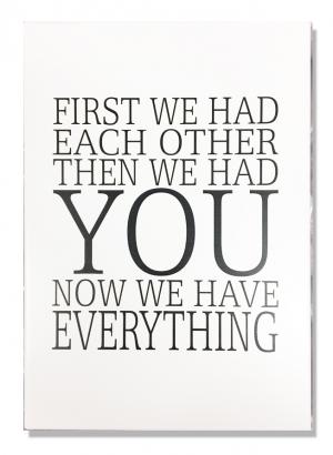 Tavla, First we had each other - Doppresenter