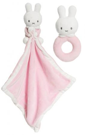 Miffy skallra + snuttefilt med namn - Teddykompaniet - Doppresenter