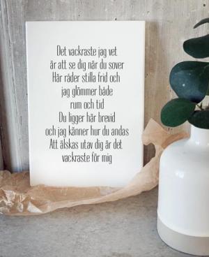 Skylt, Det vackraste - Doppresenter
