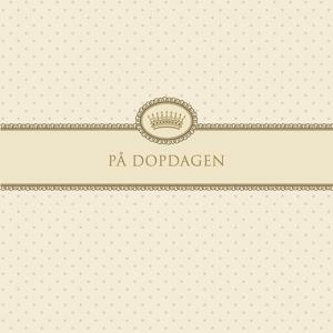 Kort "På Dopdagen"(cremefärgad) - Doppresenter