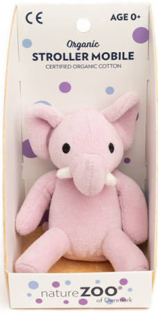 Ekologiskt Hänge Elefant (rosa) - NatureZoo - Nallar & mjukisdjur