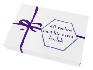 40 veckor med lite extra kärlek, presentask med romantiska uppmaningar Present