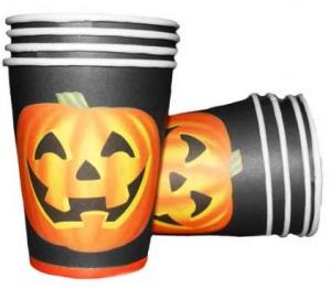 Pappersmuggar Halloween Glad Pumpa, 8-pack Present