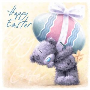 Kort Happy Easter (påskkort 14x14cm) - Me To You - Nallar & mjukisdjur