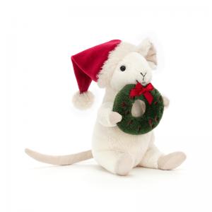 Merry Mouse med julkrans - Jellycat - Nallar & mjukisdjur