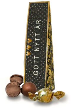 Chokladhälsning Gott Nytt År Present
