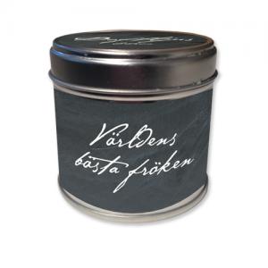 Doftljus Världens bästa fröken (svart/vit) Present