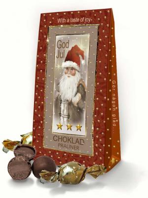 God Jul chokladpraliner Jultomte - Klaras Goda Presenter - Nallar & mjukisdjur