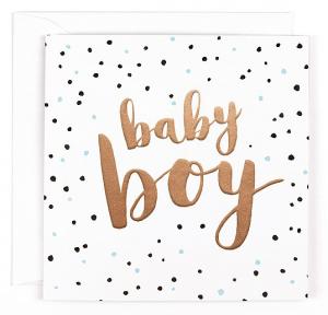 Kort Baby Boy (prickig) - Nallar & mjukisdjur