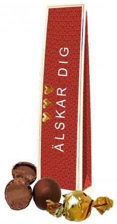 Chokladhälsning Älskar dig Present