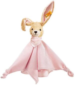 Snuttefilt Hoppel Kanin, rosa (ekologisk), 28cm - Steiff nalle - Doppresenter