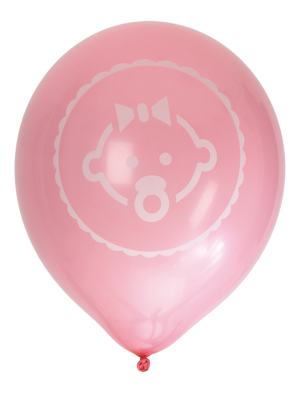 Ballonger Baby, Rosa, 8p Present