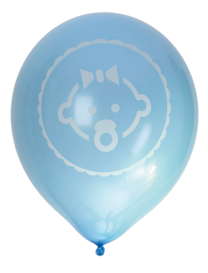 Ballonger Baby, Blå, 8p Present