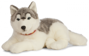 Husky (Stort Mjukisdjur) - Keycraft Living Nature - Nallar & mjukisdjur