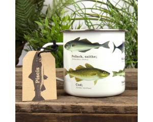 Emaljmugg Fisk Present