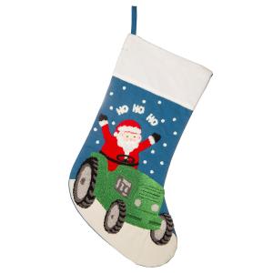 Julstrumpa Tomte i traktor Present