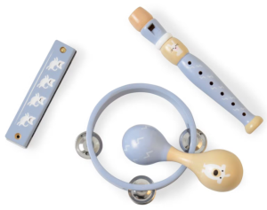 Musik set, blå Present