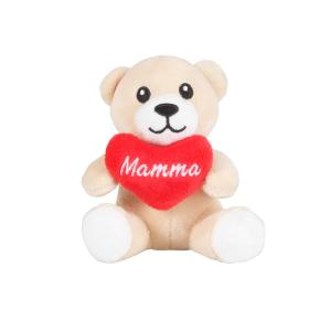Liten nalle med Mamma-hjärta Present