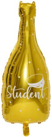 Folieballong Guldflaska "Student" Present