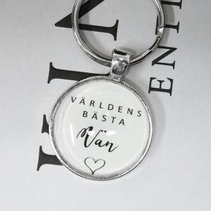 Nyckelring "Världens bästa vän" Present