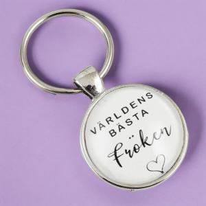 Nyckelring "Världens bästa Fröken" Present