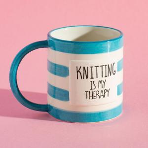 Mugg "Knitting Therapy" Present