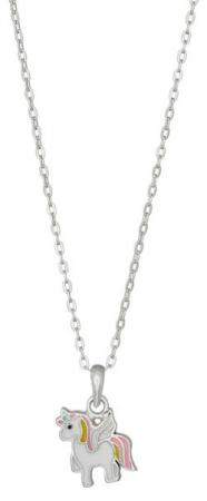 Silverhalsband Enhörning med vingar Present