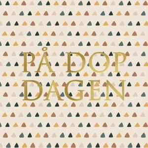 Kort På Dopdagen (flerfärgat, folierad text) Present
