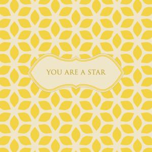 Kort "You are a star" Present