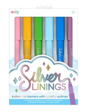 Silver Linings Outline Markers - Ooly Present