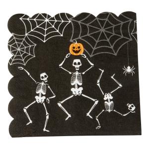 Servetter Halloween Dansande Skelett 16-pack Present