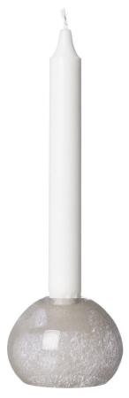 Glasljusstake rund, beige - Ernst Kirchsteiger Present