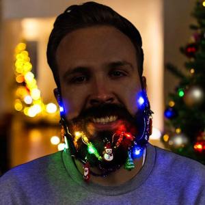 Julljusslinga och glitter till skägget Present