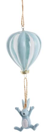 Dekoration Feline (kanin i ballong), blå - Lene Bjerre Present