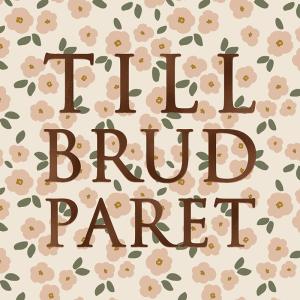 Kort Till Brudparet (flerfärgad, folierad text) Present