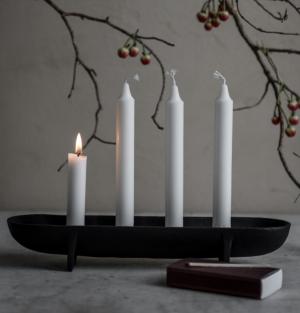 Adventsljusstake, svart - Ernst Kirchsteiger Present