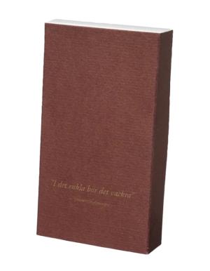Tändsticksask I den enkla bor det vackra, röd - Ernst Kirchsteiger Present