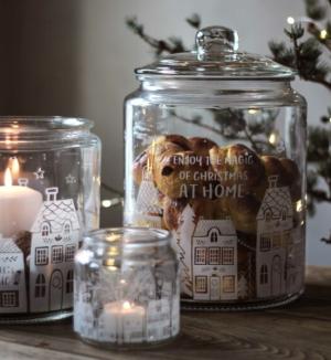 Glasburk Enjoy Christmas - Majas lyktor/ Barncancerfonden Present