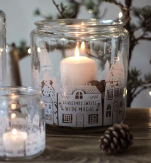 Glasburk/Lykta Christmas  Sweets - Majas lyktor/ Barncancerfonden Present
