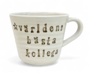 Mugg Världens bästa kollega - Puss Puss Company Present