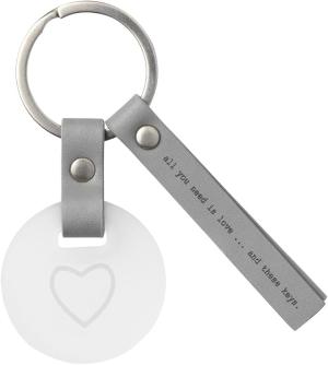 Nyckelring Heart "All you need is..." - Räder Present