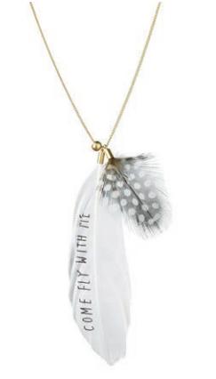 Halsband Feather "Come Fly with me" - Räder Present