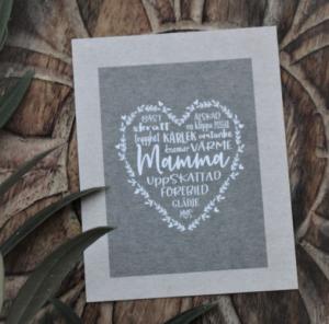 Kort "Mamma" (Natur) - Majas lyktor/ Barncancerfonden Present