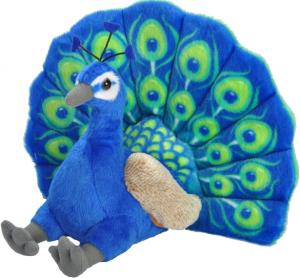 Påfågel, 30cm - Wild Republic - Nallar & mjukisdjur
