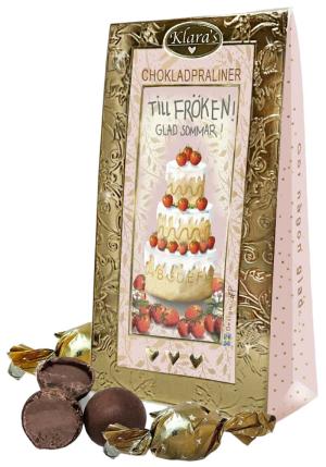 Till Fröken, Glad Sommar- Lyxiga chokladpraliner Present