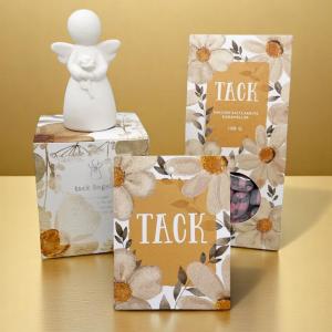 Presentset Tack (ängel, karameller och kort) Present