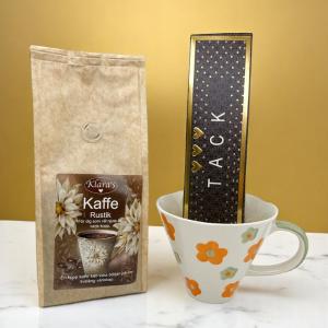Presentset Tack (mugg, chokladpraliner och kaffe) Present