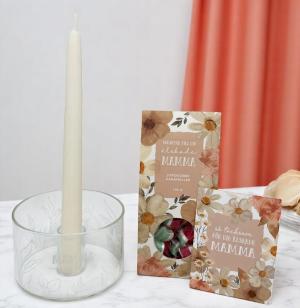Presentset Mamma (ljusstake, karameller och kort) Present