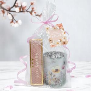 Presentset Cellofan - Mamma (lykta, chokladpraliner och kort) Present
