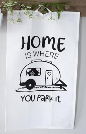Kökshandduk Husvagn "Home is" Present